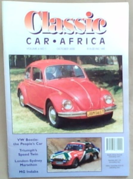 Image for Classic Car Africa: Volume 6 Number 1 October 2000 Classic Car Africa: Volume 6 Number 1 October 2000