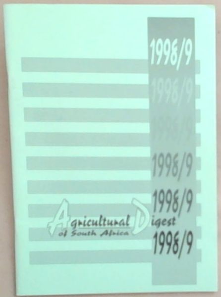 Agricultural Digest Of South Africa 1998/9