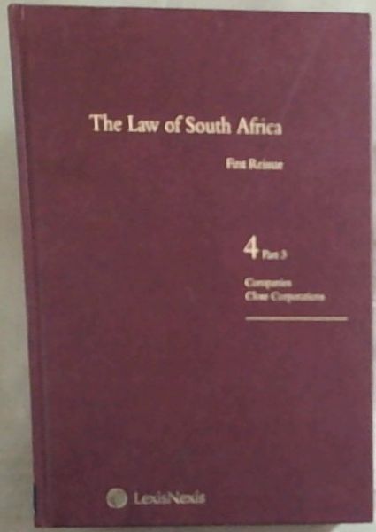 The Law Of South Africa: Volume 4 Part 3