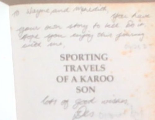 Sporting Travels of a Karoo Son [signed]