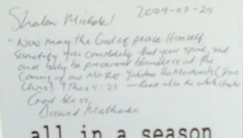 All in a Season : A skeptic's journey (SIGNED)