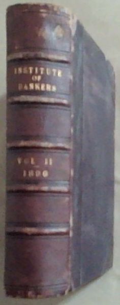 Journal of the Institute of Bankers Volume XI Year 1890