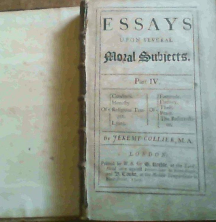 Essays Upon Several Moral Subjects Part IV