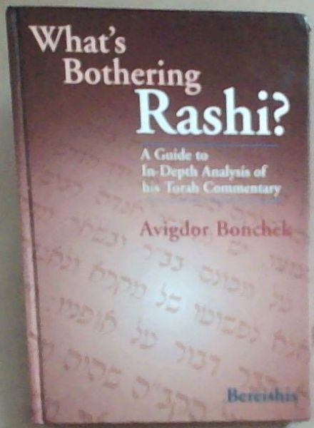 What's Bothering Rashi a guide to in-depth analysis of his Torah commentary- Bereishis