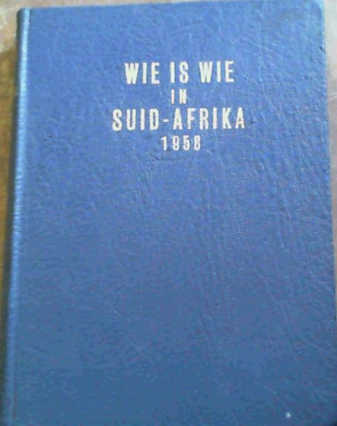 Wie Is Wie In Suid-Africa 1958