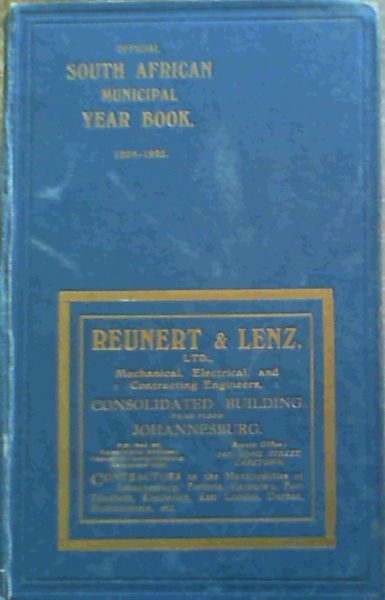 Official South African Municipal Year Book 1924 - 1925