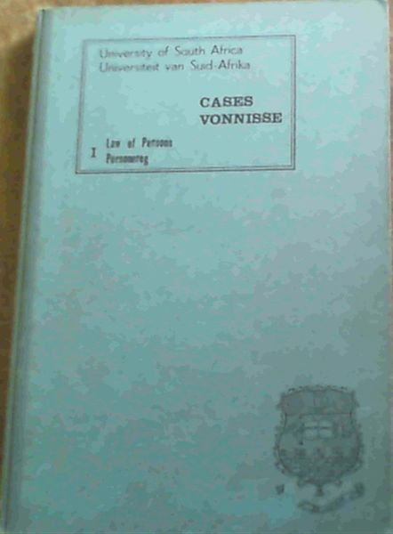Cases and Excerpts Law of Persons and Family Law Course: Private Law I