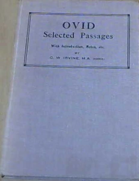 Ovid Selected Passages
