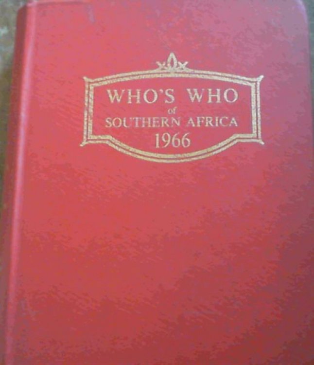 Who's Who of Southern Africa Including Mauritius 1966