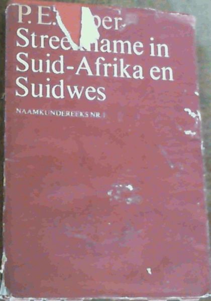 Streekname in Suid-Afrika en Suidwes; Naamkundereeks, nr. 1