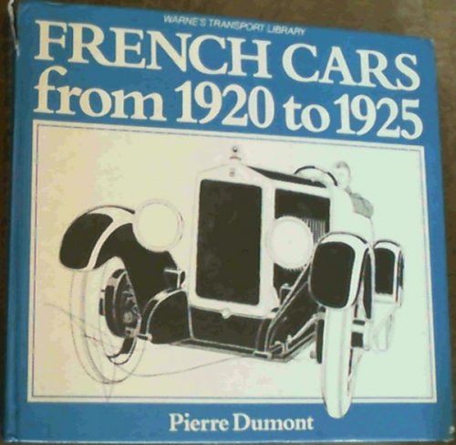 French Cars from 1920 to 1925
