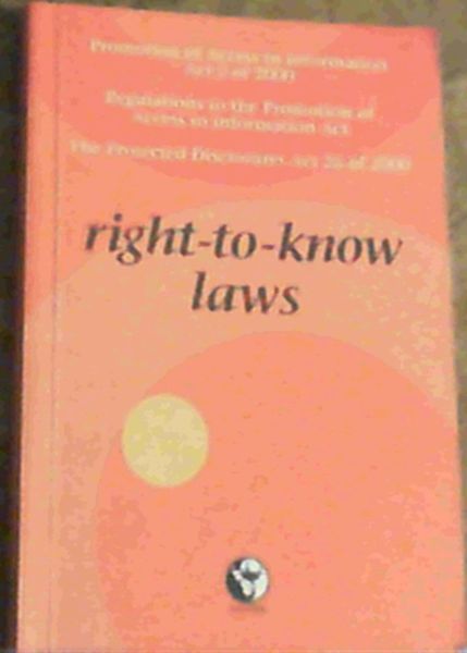 Right-to-Know Laws