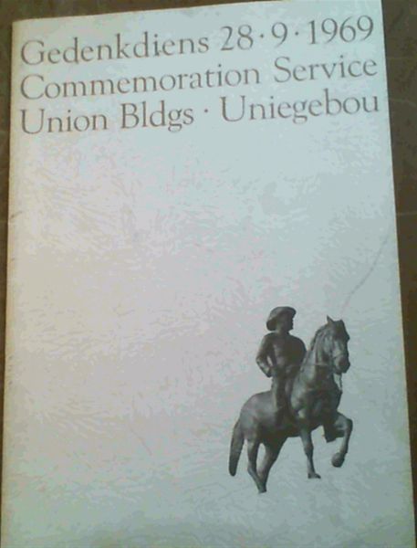 Gedenkdiens 28-9-1969 Commemoration Service Union Bldgs