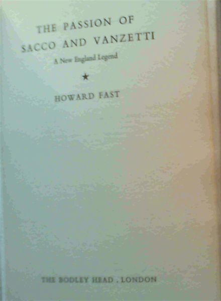 The Passion of Sacco and Vanzetti