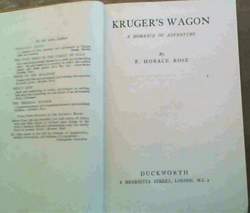 Kruger's Wagon : A Romance of Adventure