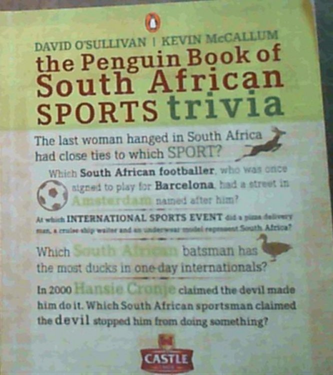The Penguin Book of South African Sports Trivia