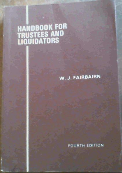Handbook for Trustees and Liquidators