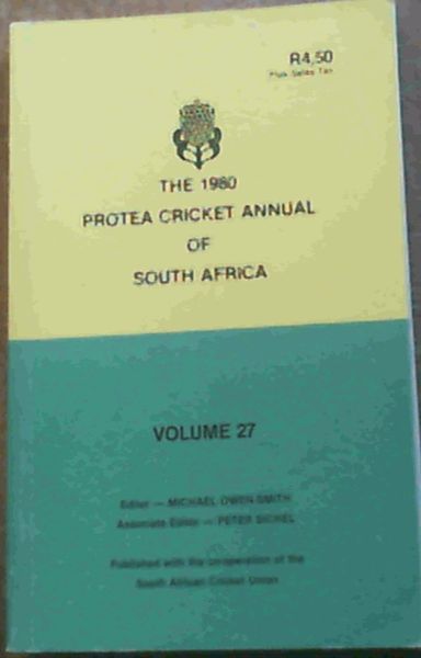 Protea Cricket Annual of South Africa 1980