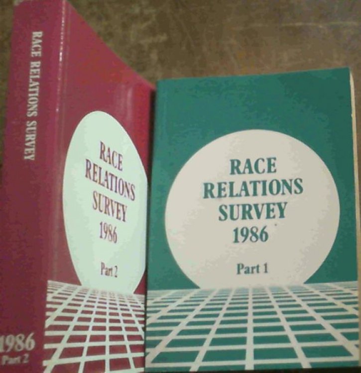 Race Relation Survey 1986 (Part 1 & 2)