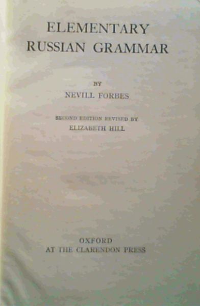 Elementary Russian Grammar