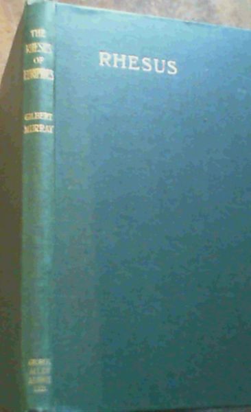 The Rhesus Of Euripides