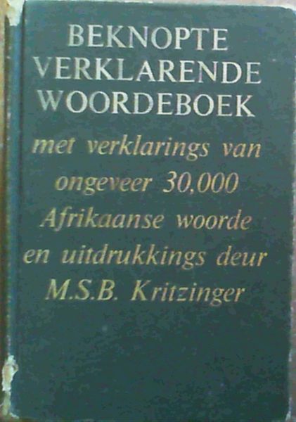 Beknopte Verklarende Woordeboek