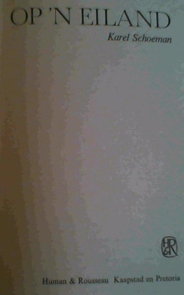 Image for Op 'n Eiland Op 'n Eiland