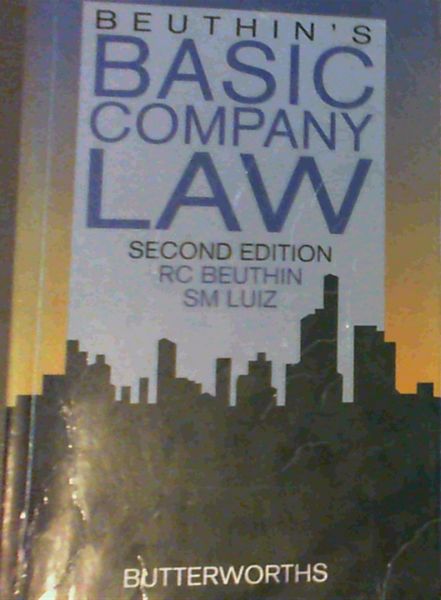 Beuthin's Basic Company Law. 2nd edition