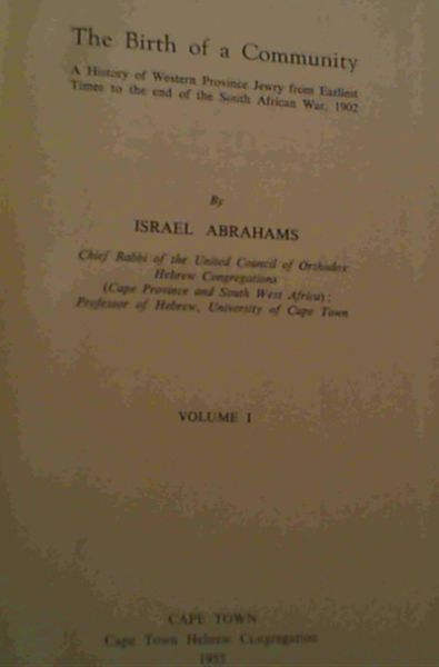 The Birth of a Community (Volume 1)