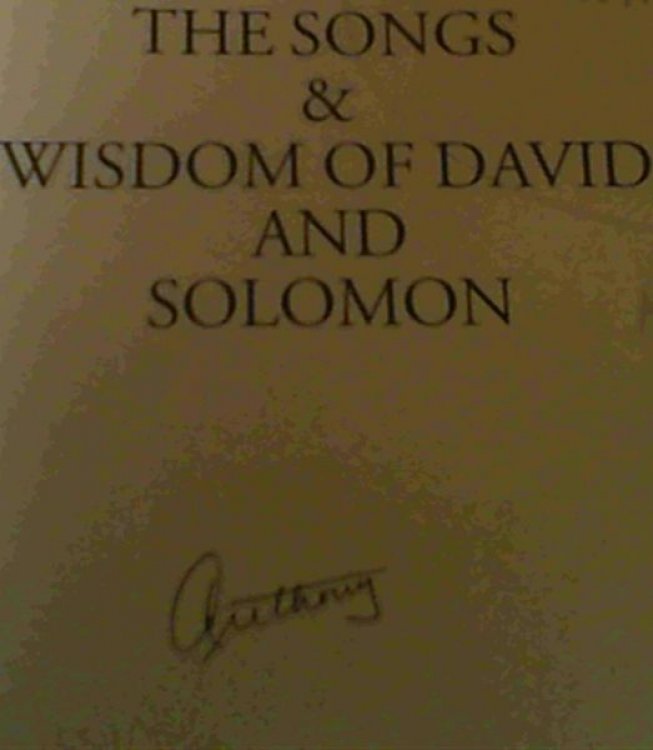 The Songs & Wisdom of David and Solomon Part ii