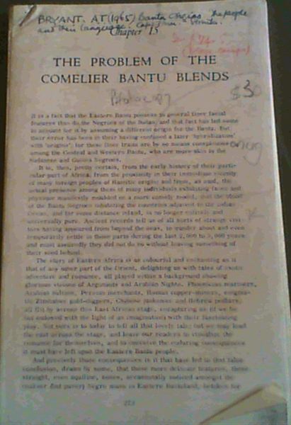 Extract: Bantu Origins: The People and their Language - Chapters 15 & 16