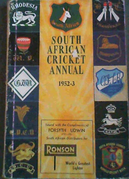 South African Cricket Annual 1952-53