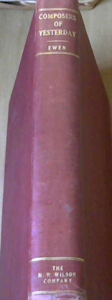 Composers of Yesterday