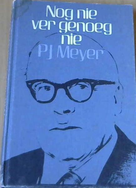 Nog nie ver genoeg nie