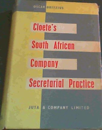 Cloete's South African Company Secretarial Practice