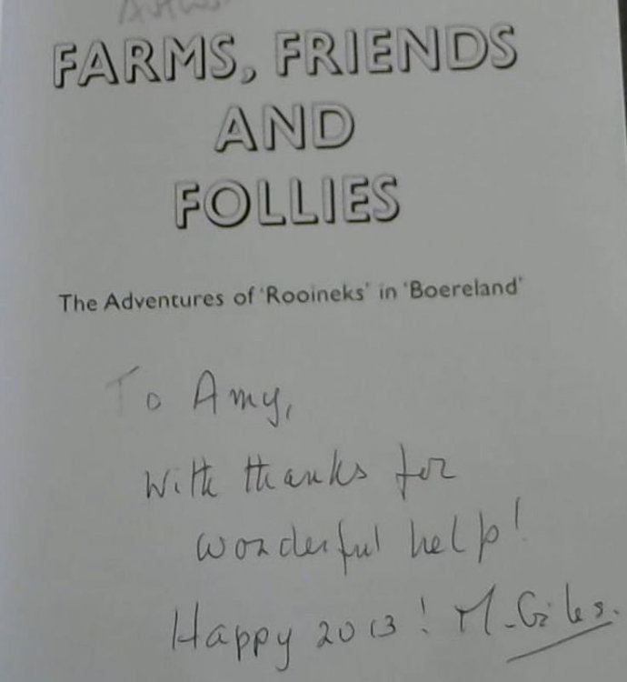 Farms, Friends and Follies: The Adventures of 'Rooineks' in 'Boereland