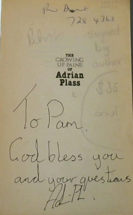The Growing Up Pains of Adrian Plass
