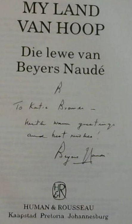 My Land van Hoop: Die Lewe van Beyers Naud