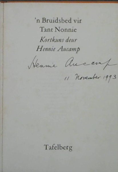 'n Bruidsbed vir Tant Nonnie