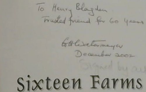 Sixteen Farms (or the Impossible Dream)