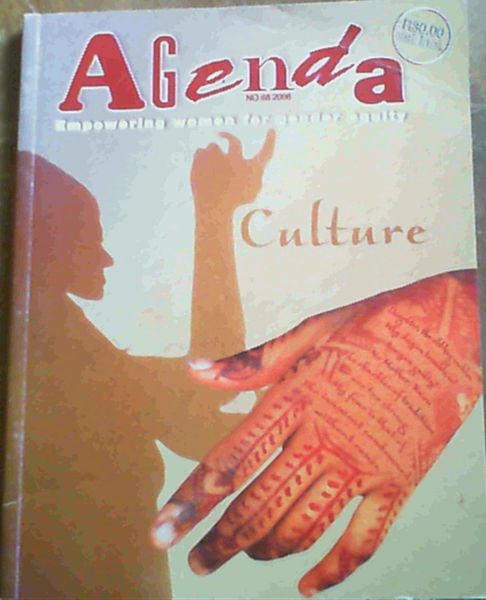 Agenda-Culture- Empowering Women For Gender Equity No. 68 2006