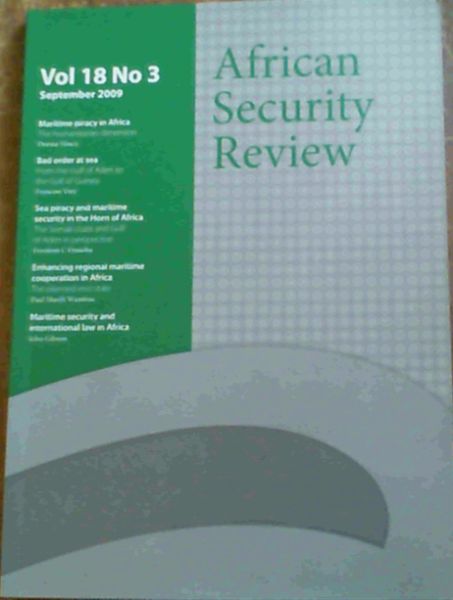 African Security Review Vol.18 No.3 September 2009