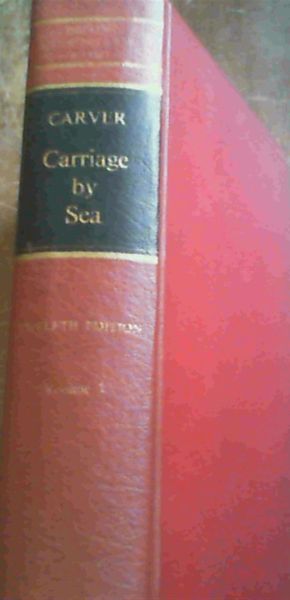 Carver's Carriage by Sea (VOLUME 1 ONLY)