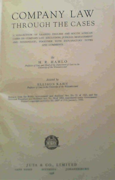 Company Law Through The Cases