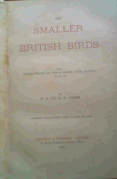The Smaller British Birds
