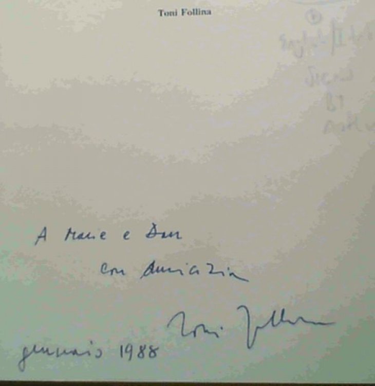 Toni Follina : Projects and Works 1965 - 1987