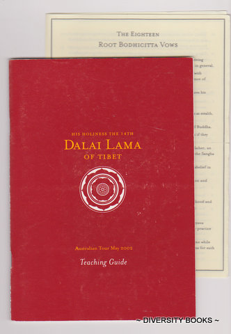HIS HOLINESS THE 14th DALAI LAMA OF TIBET Teaching Guide (Australian Tour, May 2002)