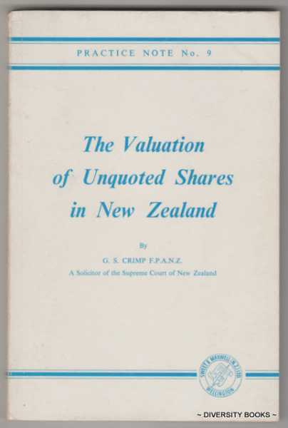 THE VALUATION OF UNQUOTED SHARES IN NEW ZEALAND