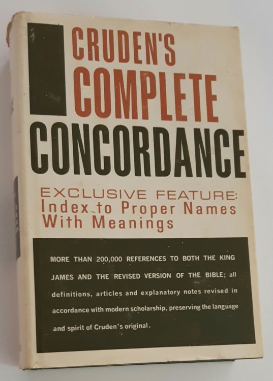 CRUDEN'S COMPLETE CONCORDANCE TO THE OLD AND NEW TESTAMENTS