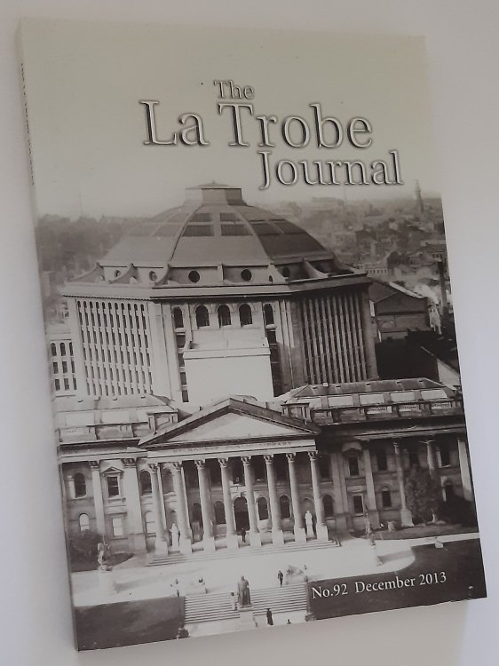 THE LA TROBE JOURNAL No. 92 December 2013